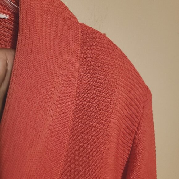 Exclusively Misook | Pink Ribbed Full Zipper Cardigan Sweater (Size Small) - Picture 5 of 14